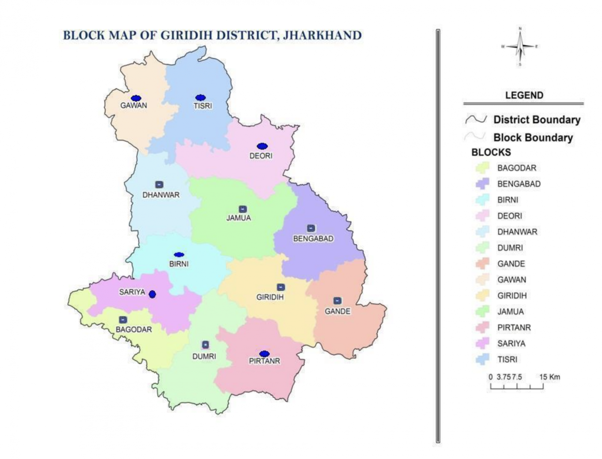 block level map of Jharkhand from Jharbhoomi